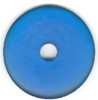 1 56x7mm Matte Blue Resin Donut 
